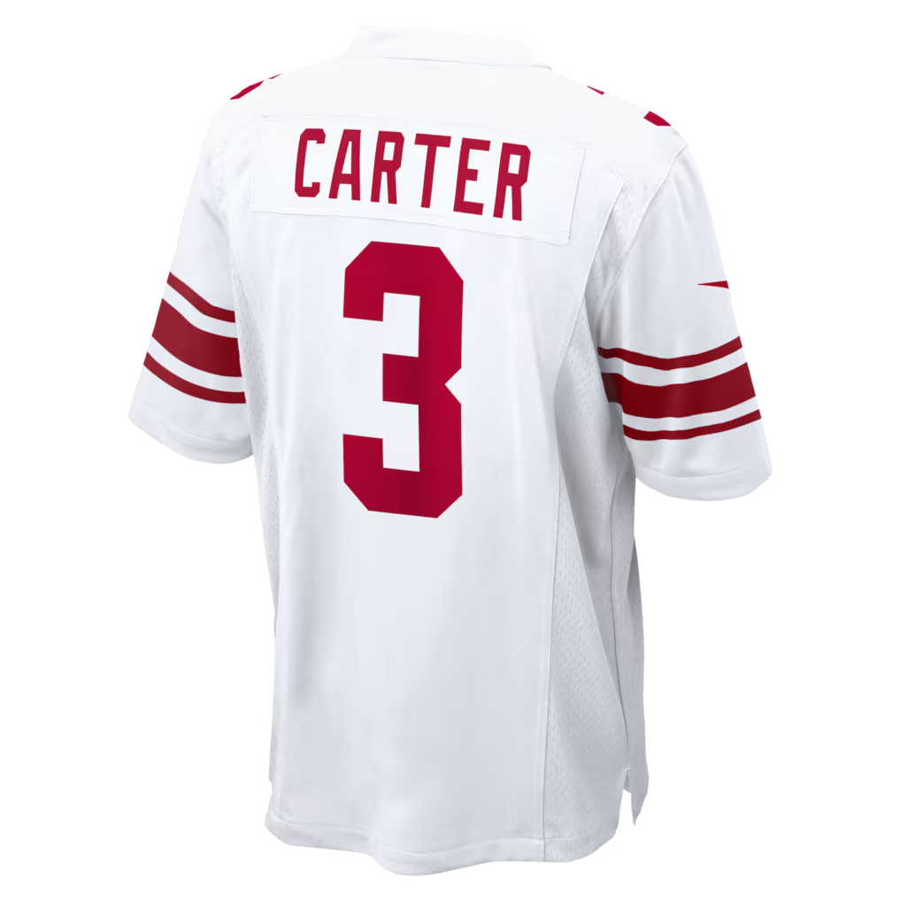 Elroe NY.ork #3 Giants Abdul Carter  White Game Stitched Jerseys