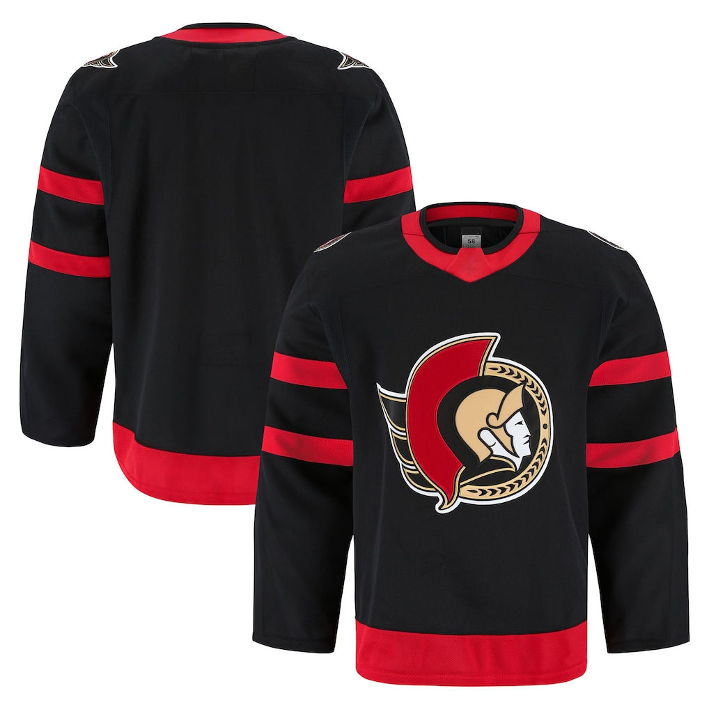 Elroe O.Senators Black Home Authentic Pro Jerseys