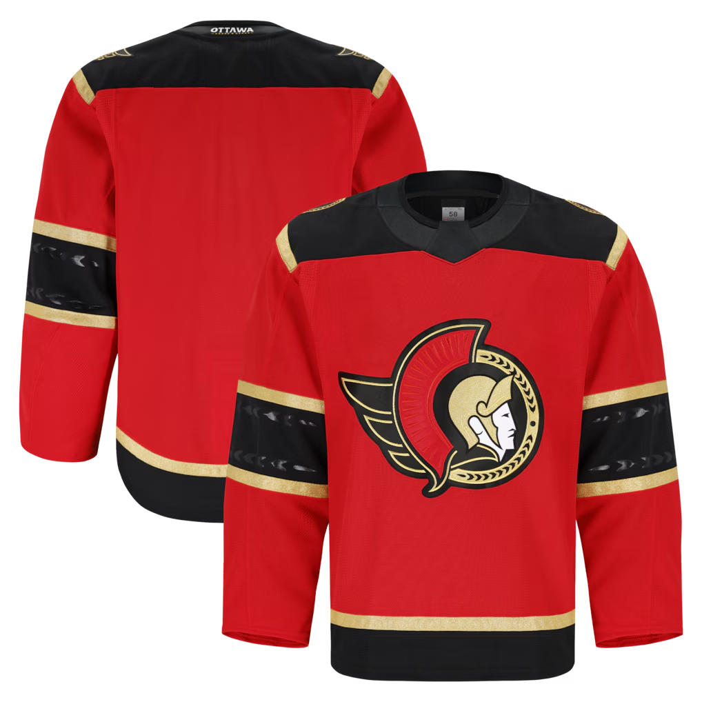 Elroe O.Senators Red Alternate Authentic Pro Jerseys