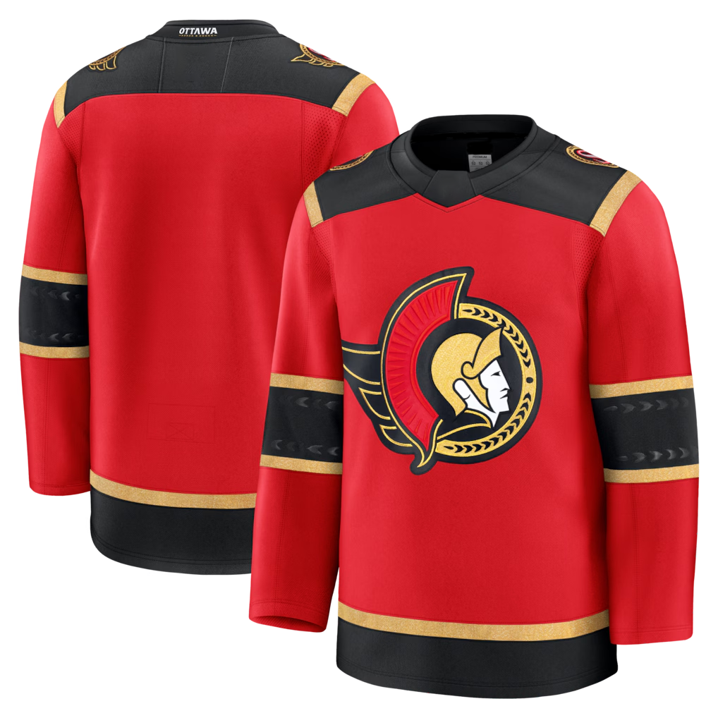 Elroe O.Senators Red Alternate Premium Jerseys