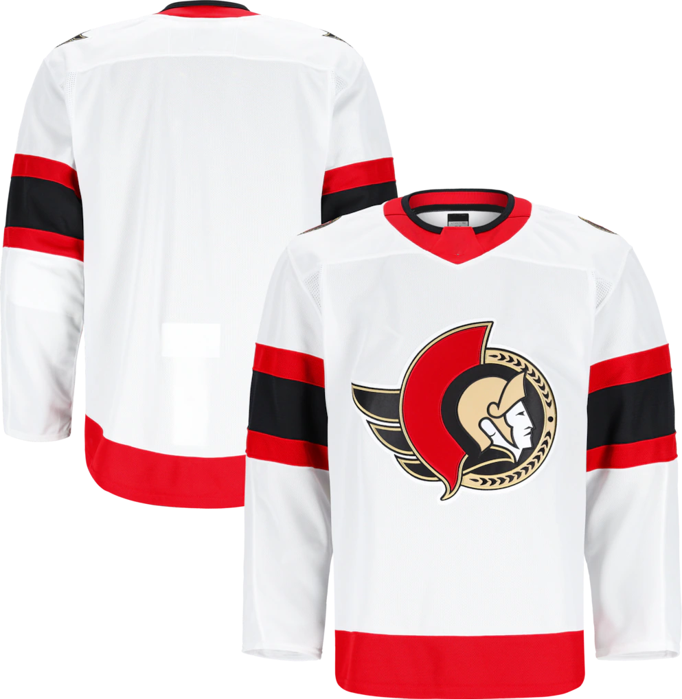 Elroe O.Senators White Away Authentic Pro Jerseys