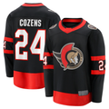 Elroe O.Senators #24 Dylan Cozens Black Home Breakaway Jerseys