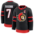Elroe O.Senators #7 Brady Tkachuk Black Home Premium Jerseys