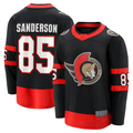Elroe O.Senators #85 Jake Sanderson Black Home Breakaway Jerseys