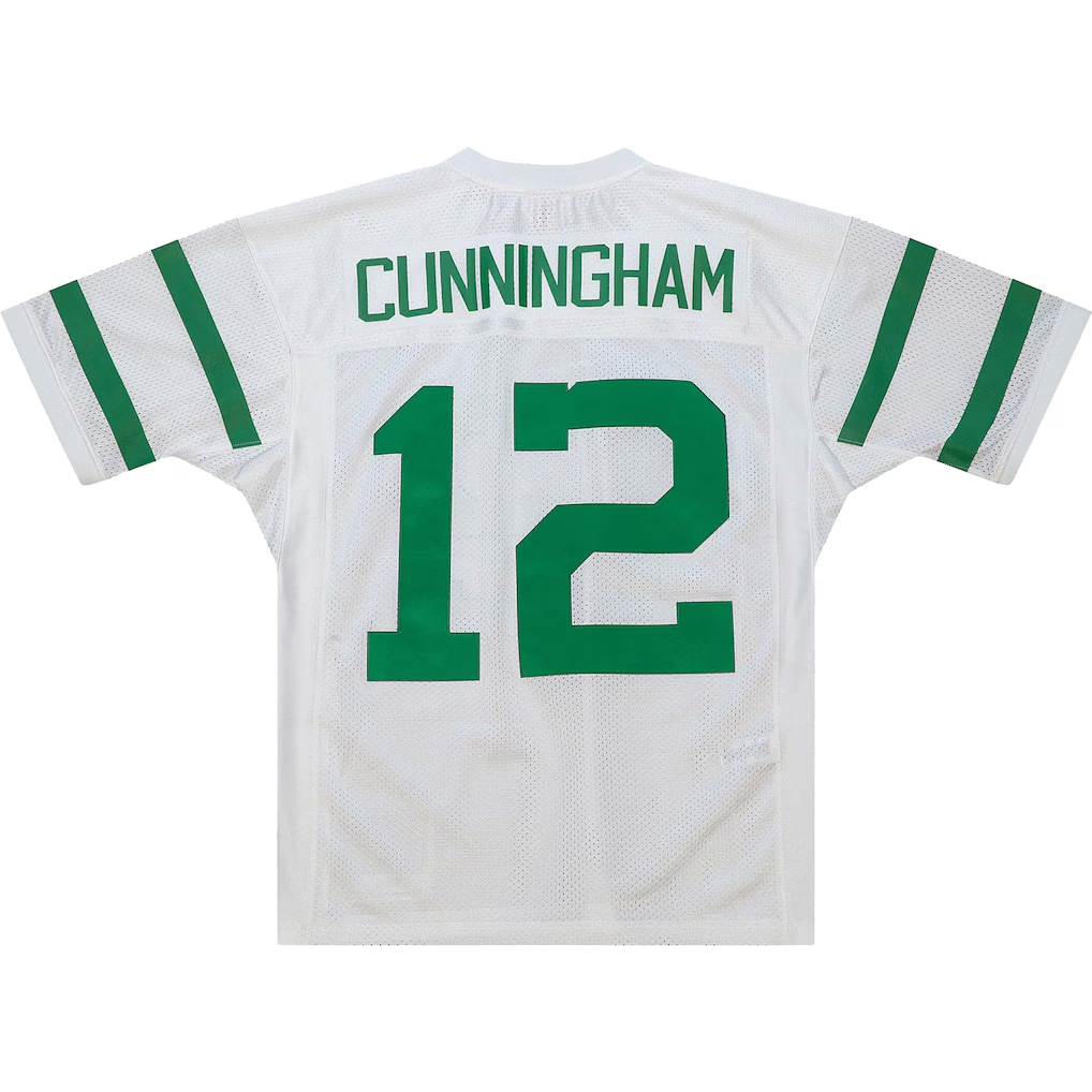 Elroe P.Eagles 1994 #12 Randall Cunningham Mitchell & Ness White Authentic Throwback Retired Player Stitched Puhic Jersey