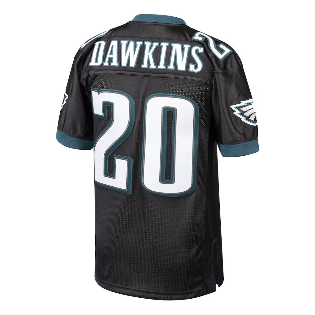 Elroe P.Eagles 2003 #20 Brian Dawkins Mitchell & Ness Black Authentic Throwback Retired Player  Stitched Puhic Jersey