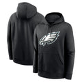 Elroe P.Eagles Black LOGO Pullover Hoodies Home Game Stitched Jerseys