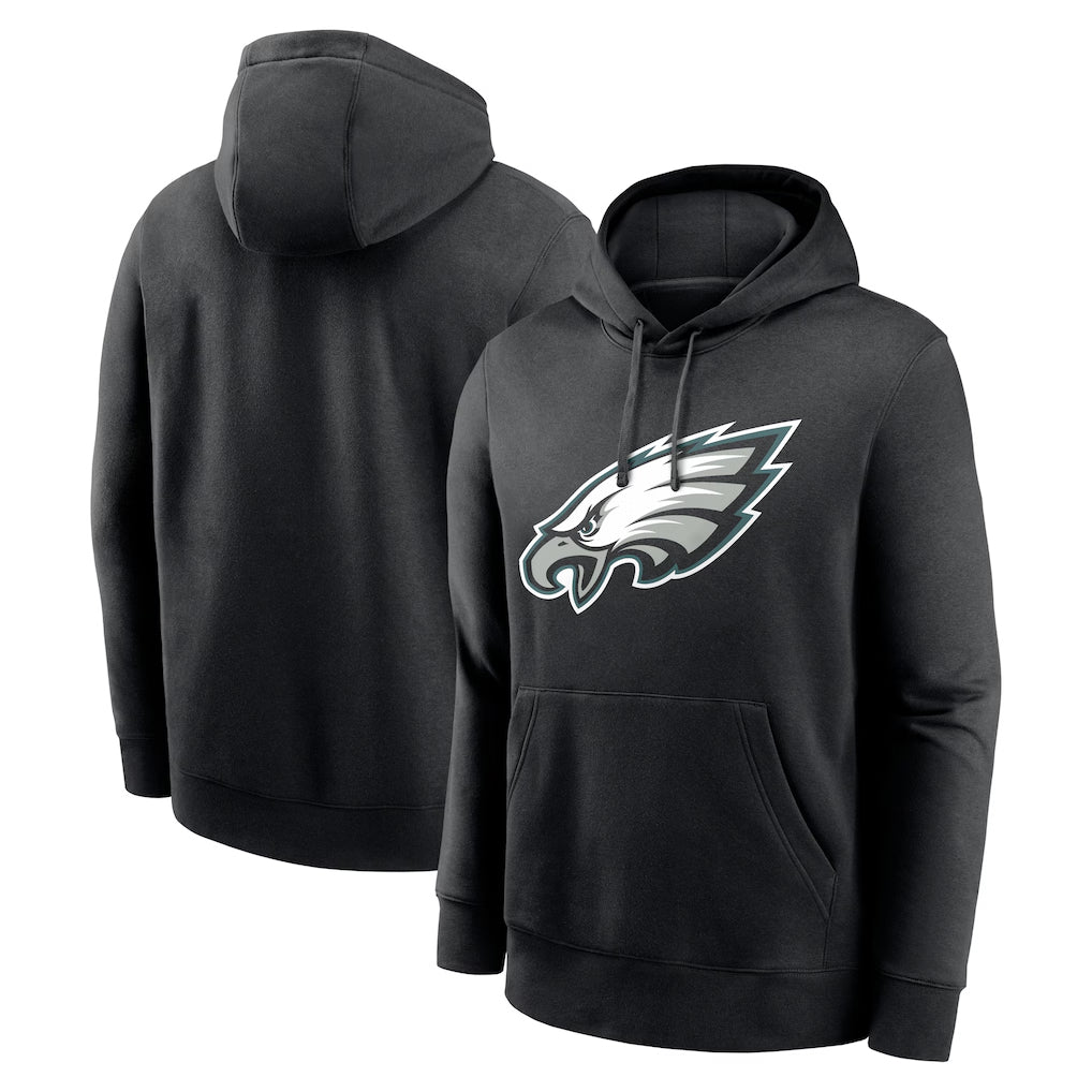 Elroe P.Eagles Black LOGO Pullover Hoodies Home Game Stitched Jerseys