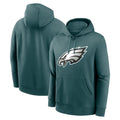 Elroe P.Eagles Midnight Green Performance Pullover Hoodies Home Game Blank Player Stitched Jerseys