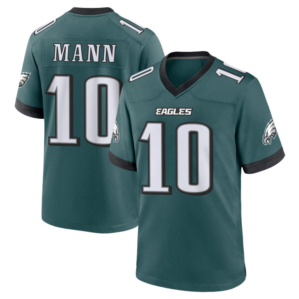 Elroe P.Eagles #10 Braden Mann Player Green Home Game Stitched Jerseys