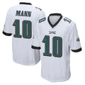 Elroe P.Eagles #10 Braden Mann Player White Home Game Stitched Jerseys