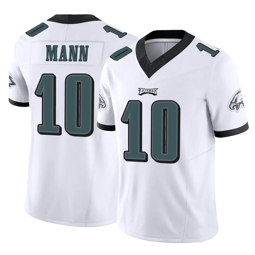 Elroe P.Eagles #10 Braden Mann Player White Limited Vapor F.U.S.E. Home Game Stitched Jerseys