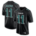 Elroe P.Eagles #11 A.J. Brown Player Black Fashion Game Stitched Jerseys