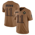 Elroe P.Eagles #11 A.J. Brown Player Brown Salute To Service Limited Stitched Jerseys