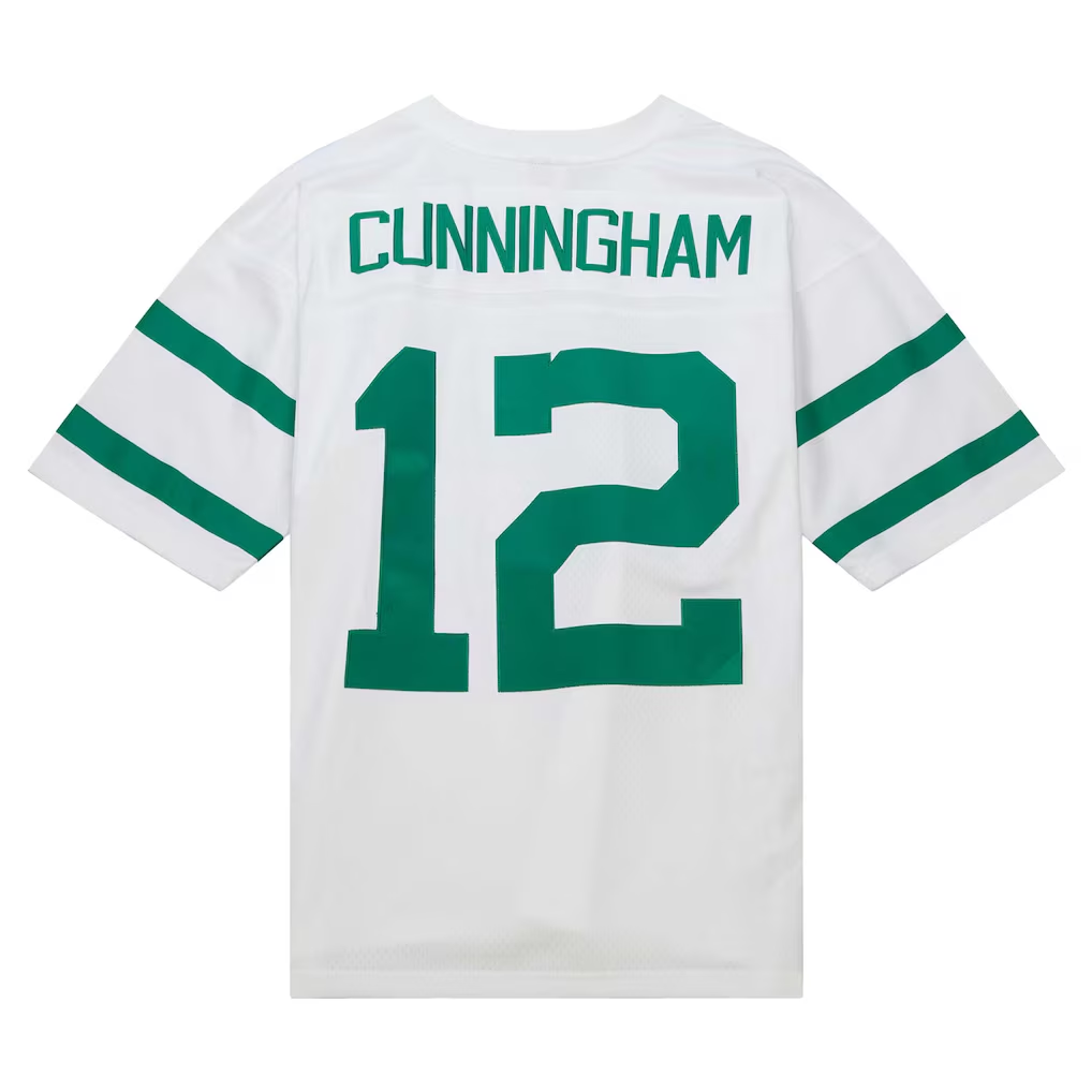 Elroe P.Eagles #12 Randall Cunningham Mitchell & Ness White Legacy Replica Jersey