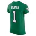 Elroe P.Eagles #1 Jalen Hurts Kelly Green Alternate Vapor F.U.S.E. Elite Stitched Jerseys
