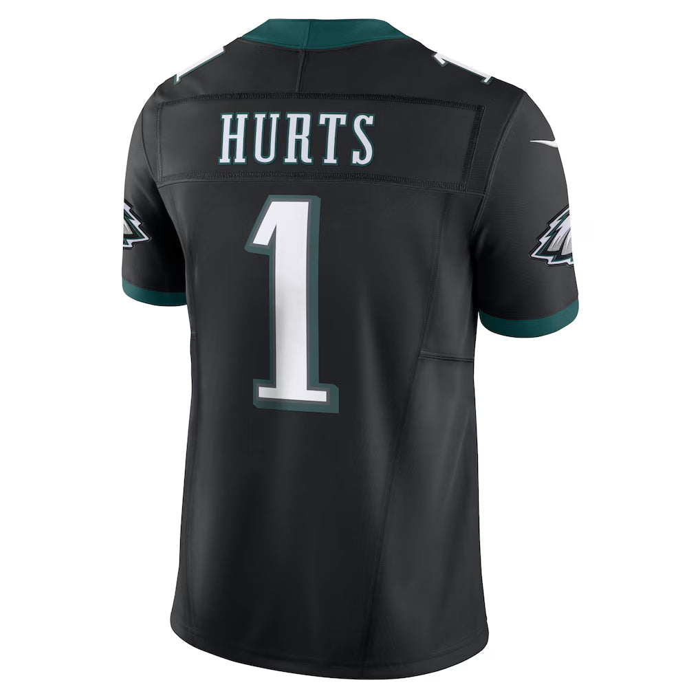 Elroe P.Eagles #1 Jalen Hurts Player Limited Black Vapor F.U.S.E. Stitched Jerseys