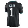 Elroe P.Eagles #1 Jalen Hurts Player Limited Black Vapor F.U.S.E. Stitched Jerseys
