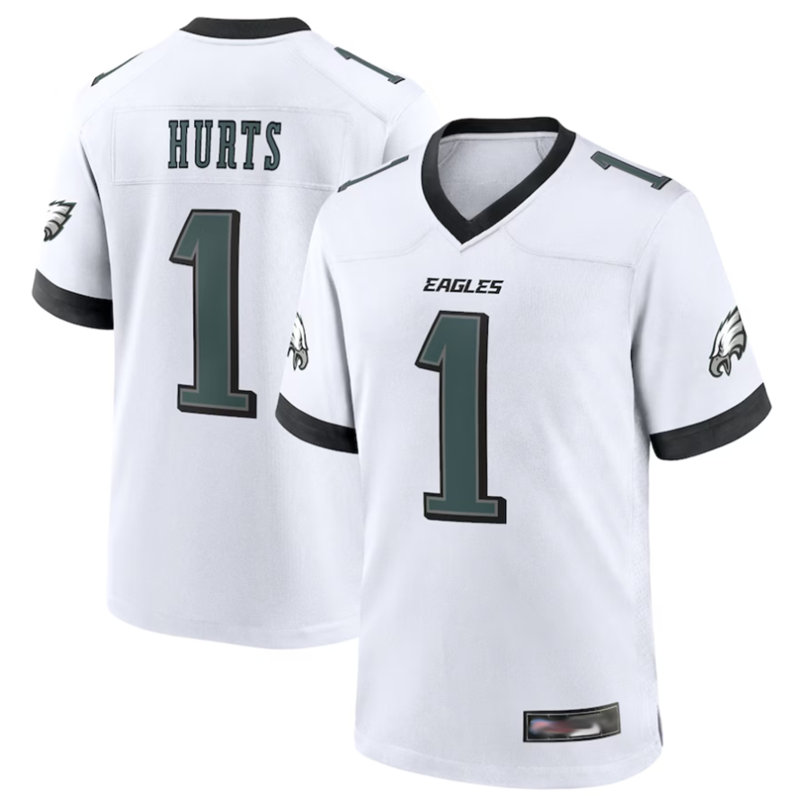 Elroe P.Eagles #1 Jalen Hurts Player White Game Stitched Jerseys