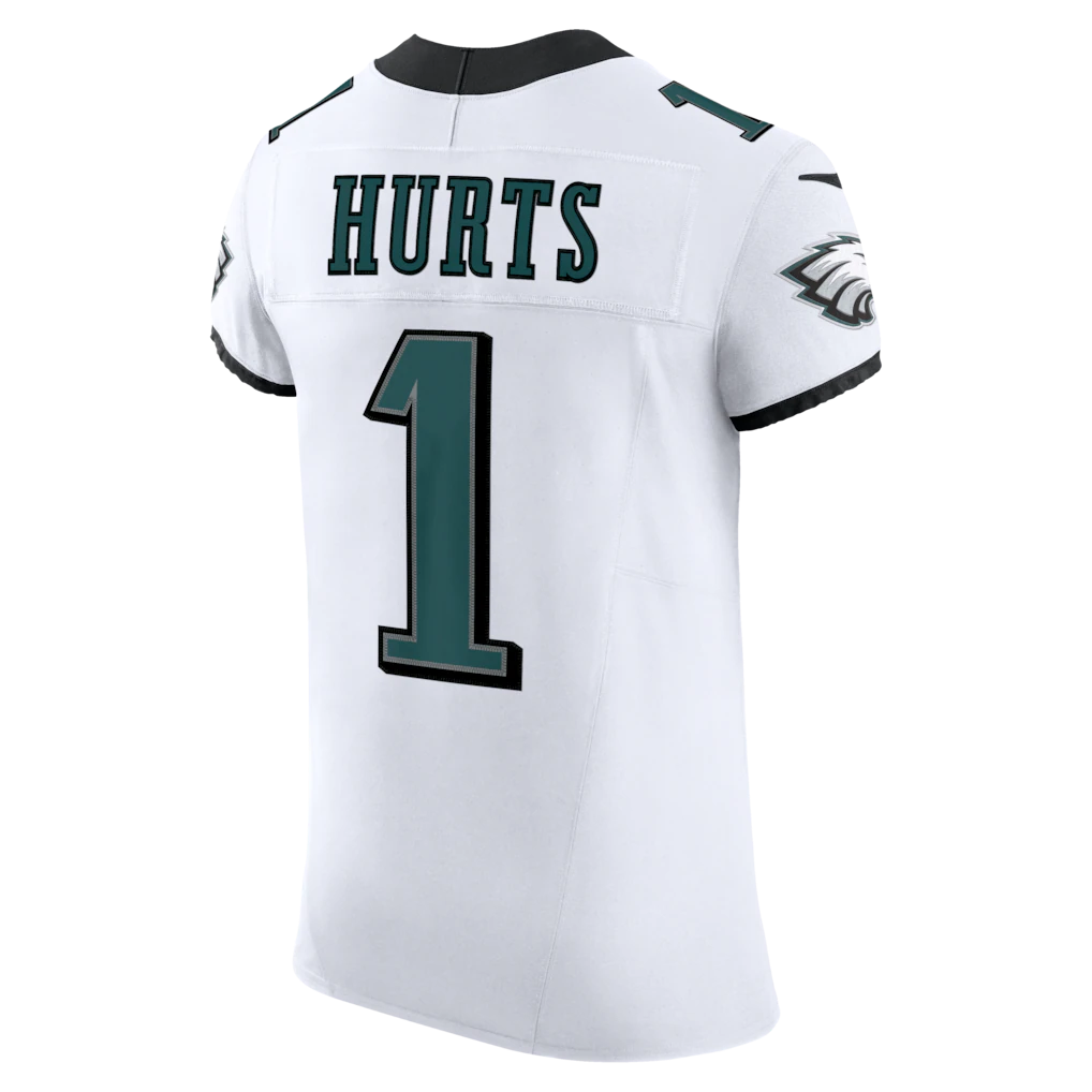 Elroe P.Eagles #1 Jalen Hurts White Vapor F.U.S.E. Elite Stitched Jerseys