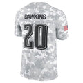 Elroe P.Eagles #20 Brian Dawkins Arctic Camo 2024 Salute to Service Retired Player Limited Stitched Jerseys