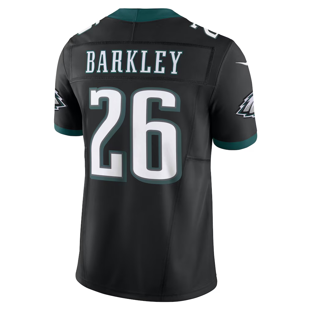 Elroe P.Eagles #26 Saquon Barkley Black Vapor F.U.S.E. Limited Stitched Jerseys
