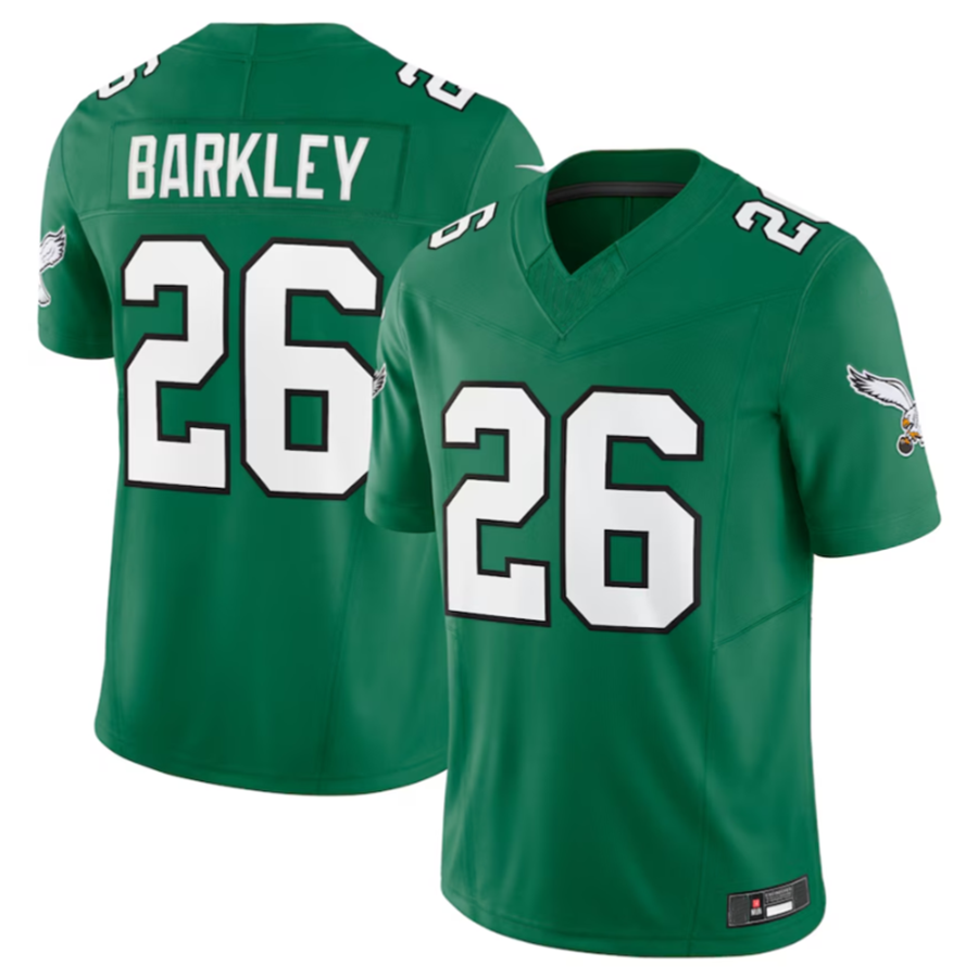 Elroe P.Eagles #26 Saquon Barkley Green Alternate Vapor F.U.S.E. Limited Jersey -Stitched American Stitched Jerseys
