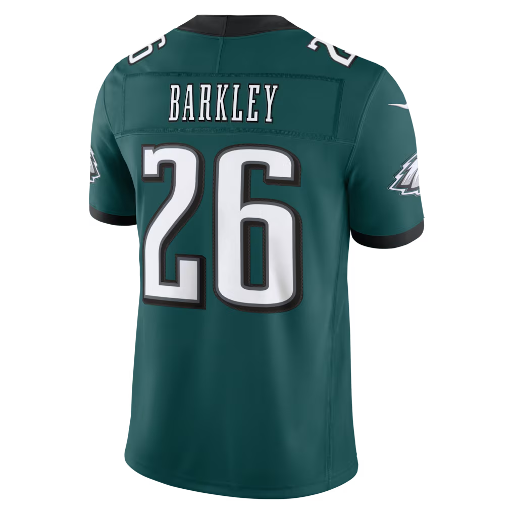 Elroe P.Eagles #26 Saquon Barkley Midnight Green Team Vapor F.U.S.E. Stitched Limited Jerseys