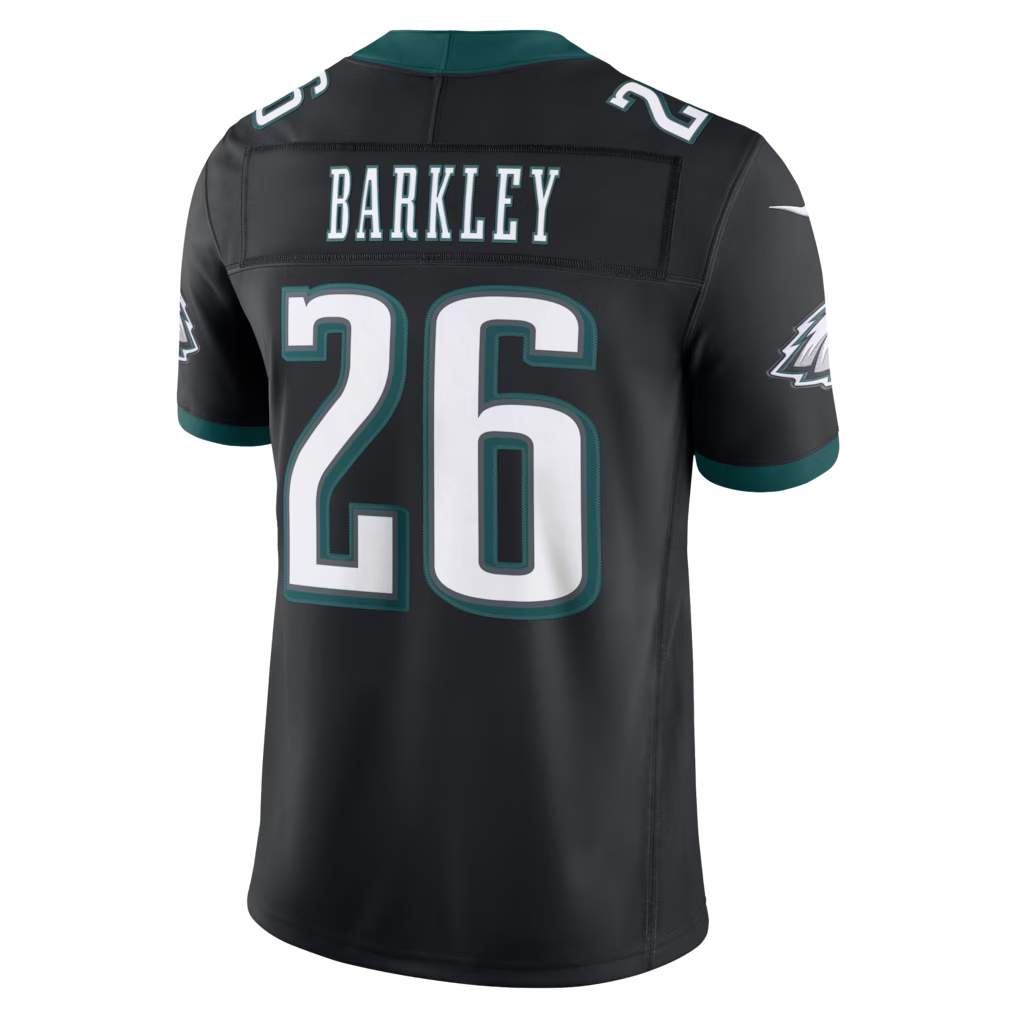 Elroe P.Eagles #26 Saquon Barkley Black Alternate Vapor F.U.S.E. Stitched Limited Jerseys