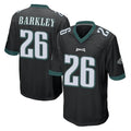 Elroe P.Eagles #26 Saquon Barkley Player Black Home Game Stitched Jerseys