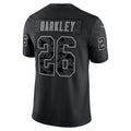 Elroe P.Eagles #26 Saquon Barkley Player Black REFLECTIVE Limited Stitched Jerseys