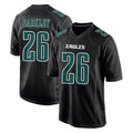 Elroe P.Eagles #26 Saquon Barkley Player Carbon Black Fashion Home Game Stitched Jerseys