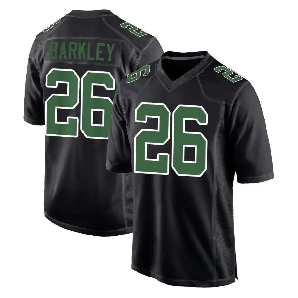 Elroe P.Eagles #26 Saquon Barkley Player Carbon Green Fashion Home Game Stitched Jerseys