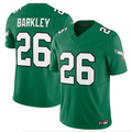 Elroe P.Eagles #26 Saquon Barkley Player Kelly Green Vapor F.U.S.E. Limited Stitched Jerseys
