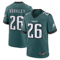 Elroe P.Eagles #26 Saquon Barkley Player Midnight Green Game Stitched Jerseys