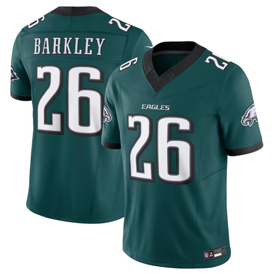 Elroe P.Eagles #26 Saquon Barkley Player Midnight Green Vapor F.U.S.E. Limited Stitched Jerseys