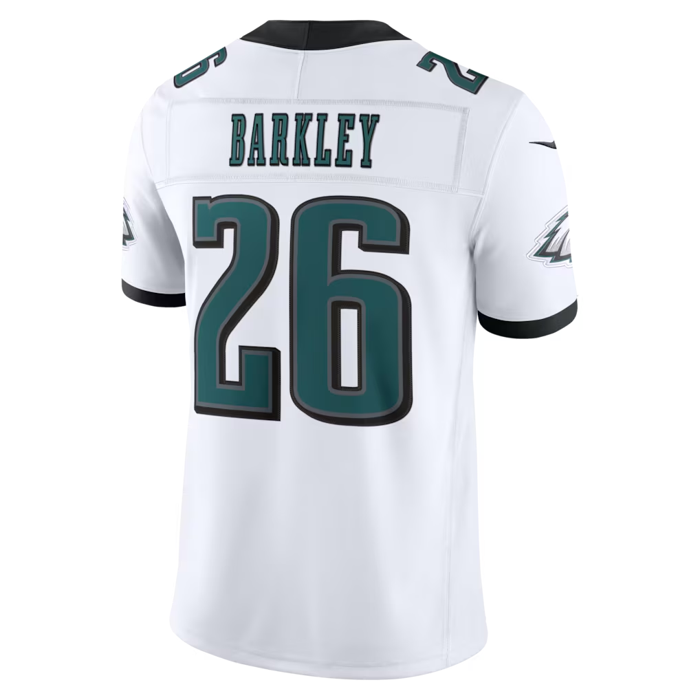 Elroe P.Eagles #26 Saquon Barkley White Vapor F.U.S.E. Stitched Limited Jerseys