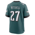 Elroe P.Eagles #27 Quinyon Mitchell Midnight Green Team Game Stitched Jerseys
