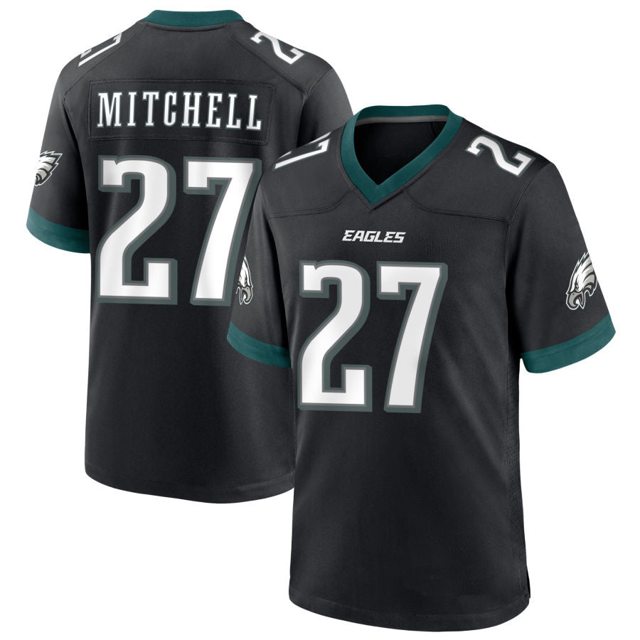 Elroe P.Eagles #27 Quinyon Mitchell Player Black Home Game Stitched Jerseys