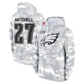 Elroe P.Eagles #27 Quinyon Mitchell Player Military Hoodie Arctic Camo Salute To Service Stitched Jerseys