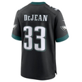 Elroe P.Eagles #33 Cooper DeJean Black 2024 Draft Alternate Player Game Jersey Stitched American Stitched Jersey