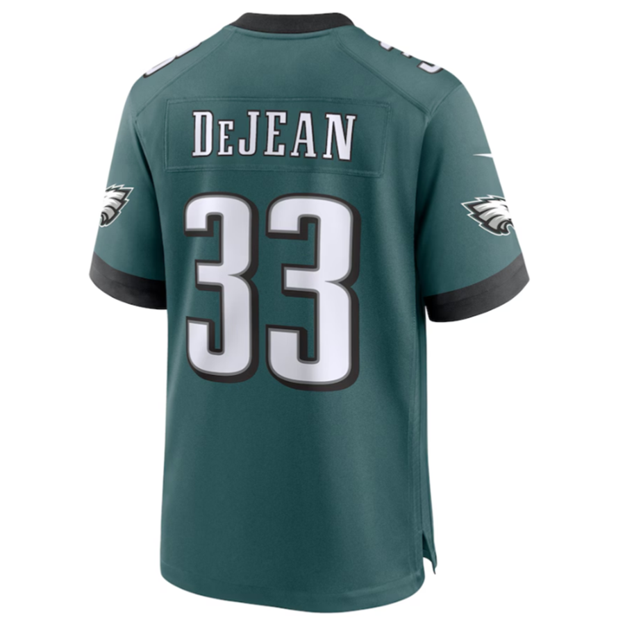 Elroe P.Eagles #33 Cooper DeJean Green 2024 Draft Alternate Player Game Jersey Stitched American Stitched Jersey