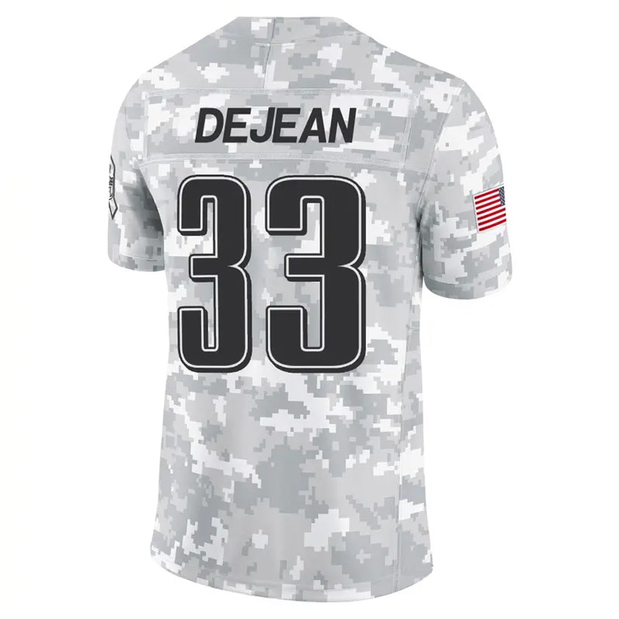 Elroe P.Eagles #33 Cooper DeJean Player Arctic Camo Salute to Service Limited Stitched Jerseys