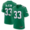 Elroe P.Eagles #33 Cooper DeJean Player Kelly Green Replica Game Stitched Jerseys