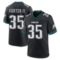 Elroe P.Eagles #35 Michael Carter II Player Black Game Home Stitched Jerseys