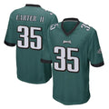 Elroe P.Eagles #35 Michael Carter II Player Team Color Green Home Game Stitched Jerseys