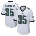 Elroe P.Eagles #35 Michael Carter II Player White Home Game Stitched Jerseys