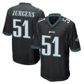 Elroe P.Eagles #51 Cam Jurgens Player Black Home Game Stitched Jerseys