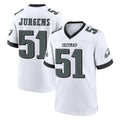 Elroe P.Eagles #51 Cam Jurgens Player White Game Home Stitched Jerseys