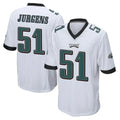 Elroe P.Eagles #51 Cam Jurgens Player White Home Game Stitched Jerseys